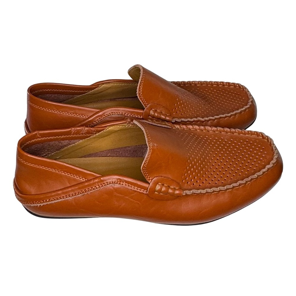 Go Tour Men's Premium Genuine Hand-made Leather Casual Slip on Driving Shoes 10